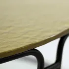 Sofabord med glasplade og rund bund Lavet i Italien - Tullia Viadurini