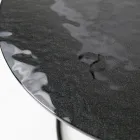 Sofabord med glasplade og rund bund Lavet i Italien - Tullia Viadurini