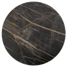 Rundt sofabord med plade af porcelæn i stentøj lavet i Italien - Paini Viadurini