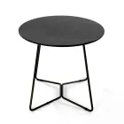 Rundt sofabord med plade af porcelæn i stentøj lavet i Italien - Paini Viadurini