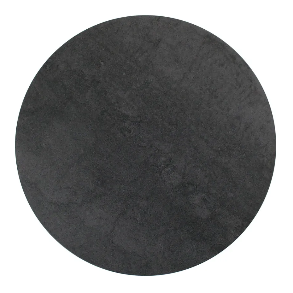 Rundt sofabord med plade af porcelæn i stentøj lavet i Italien - Paini Viadurini