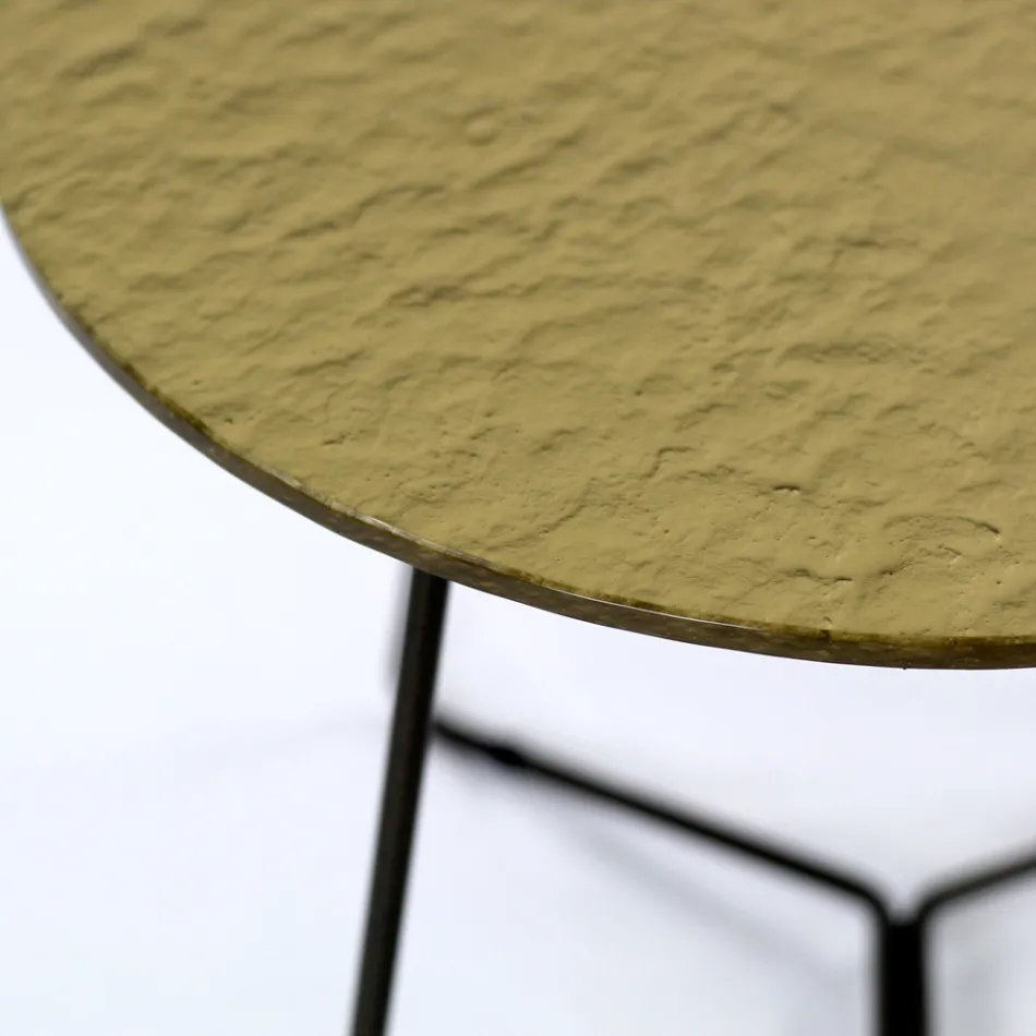 Rundt sofabord med glasplade lavet i Italien - Paini Viadurini