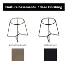 Rundt sofabord med glasplade lavet i Italien - Paini Viadurini