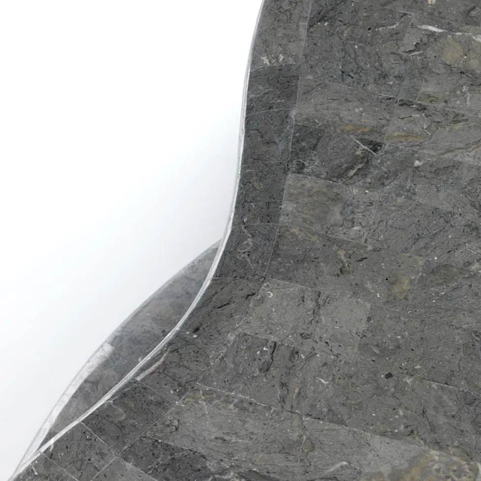 Moderne stil sofabord i fossile sten forskellige finish - gummi Viadurini