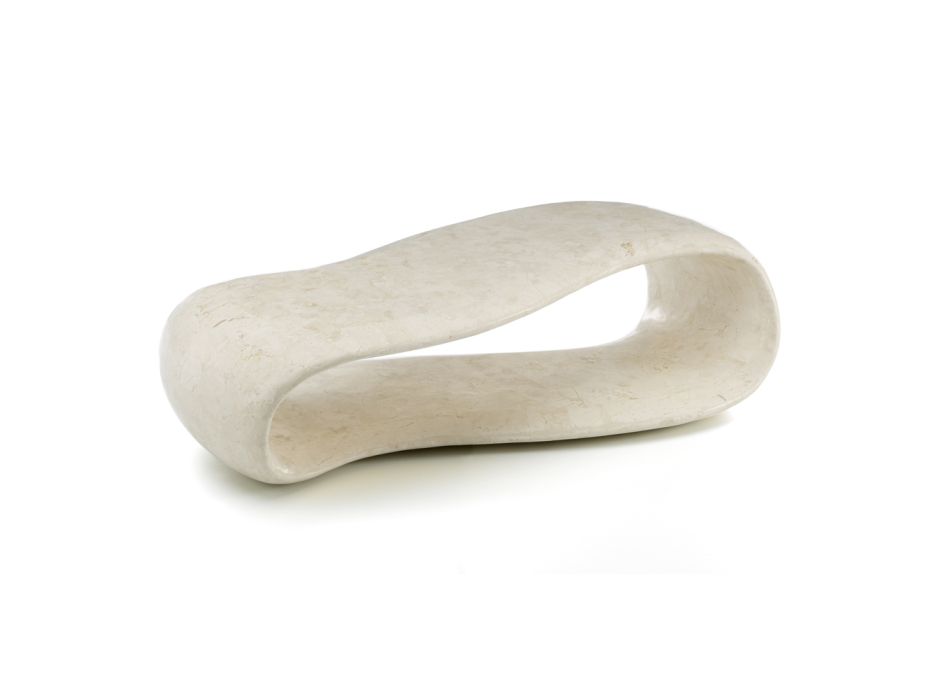 Moderne stil sofabord i fossile sten forskellige finish - gummi Viadurini
