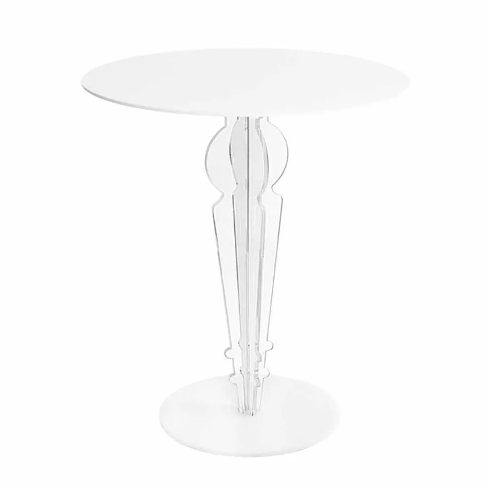 Klassisk design sofabord, i H 64cm akrylglas, Cles Viadurini