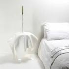 Tabel moderne design i hvidt plexiglas Otte, fremstillet i Italien Viadurini