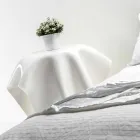 Tabel moderne design i hvidt plexiglas Otte, fremstillet i Italien Viadurini