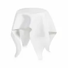 Tabel moderne design i hvidt plexiglas Otte, fremstillet i Italien Viadurini