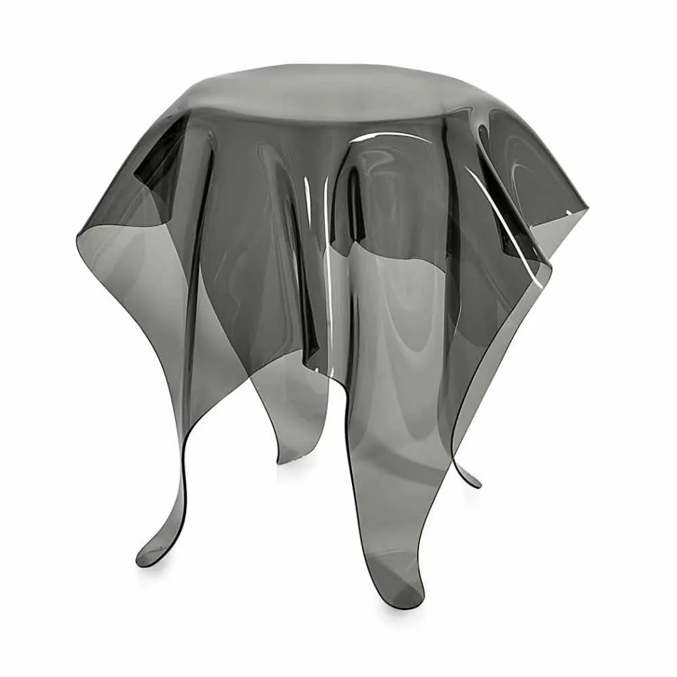 Tabel moderne design røget plexiglas Otte, lavet i Italien Viadurini