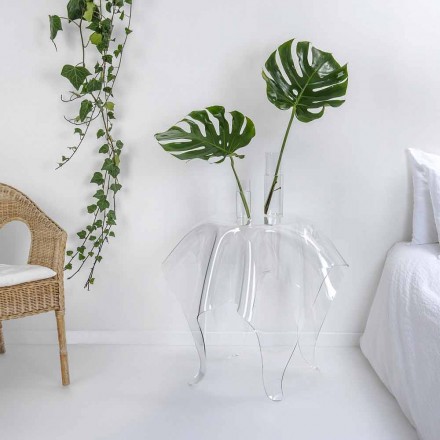 Tabel moderne design plexiglas Otte, fremstillet i Italien Viadurini