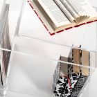 Design plexiglas sofabord med tre hylder lavet i Italien, Gosto Viadurini