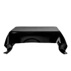 Melia sort draperet plexiglas designer sofabord fremstillet i Italien Viadurini