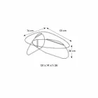 Design sofabord i gennemsigtigt, røget og ætset glas fremstillet i Italien - Tac Tac Viadurini