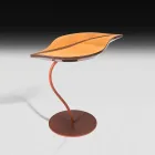 Sofabord i egetræ service og ben i Adam Steel Viadurini