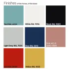 Rundt udendørs sofabord i HPL med metalunderstell Fremstillet i Italien - Makino Viadurini