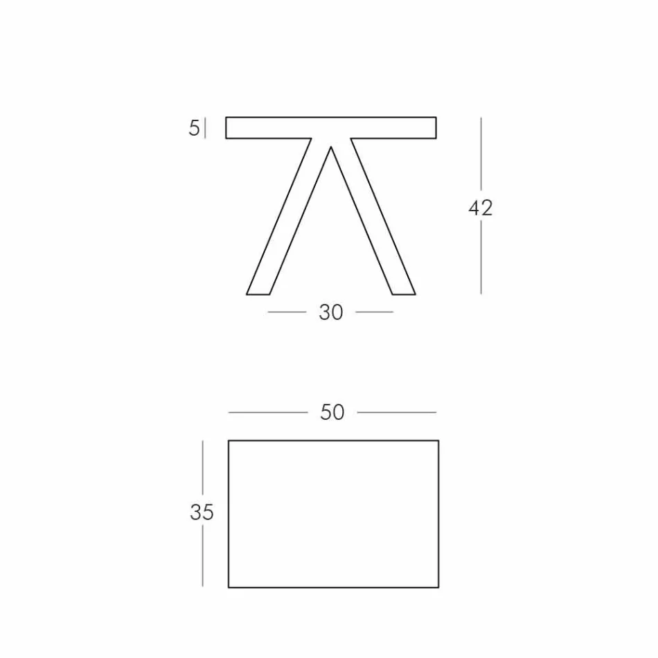 Slide Toy indendørs farvet geometrisk sofabord lavet i Italien Viadurini