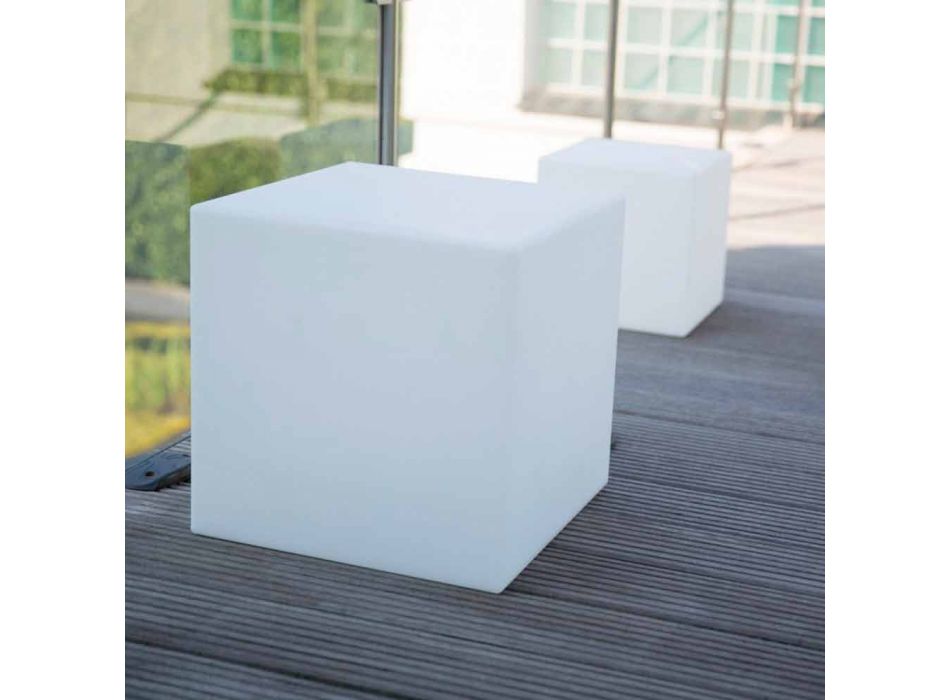 Farvet belyst sofabord af moderne design med valg af vedhæftet fil - Dadostar Viadurini