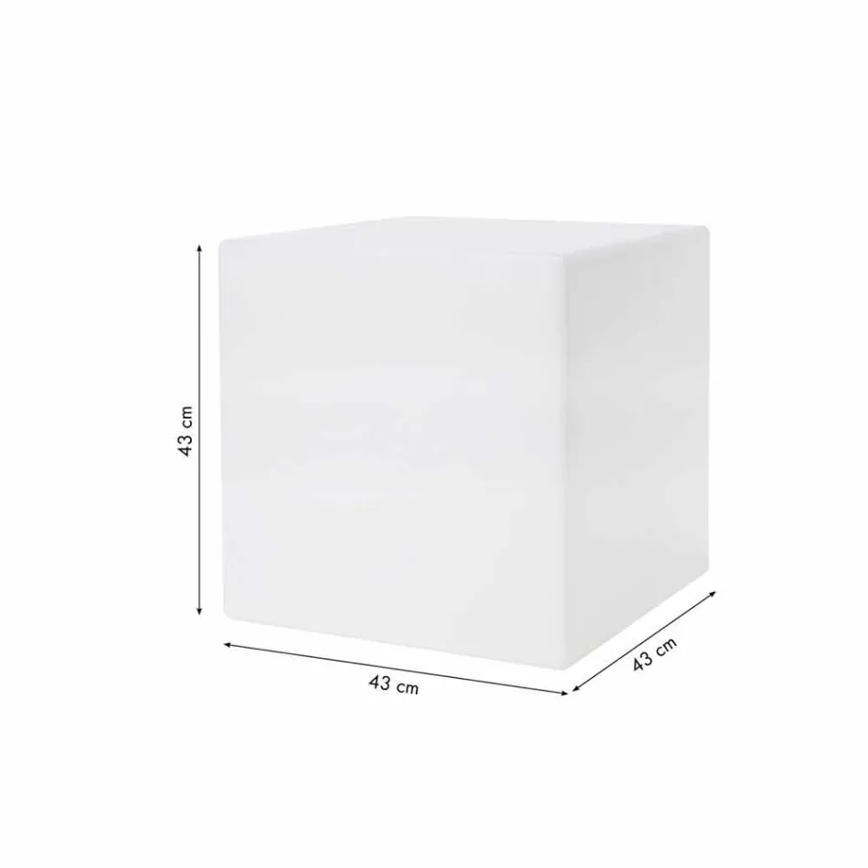 Farvet belyst sofabord af moderne design med valg af vedhæftet fil - Dadostar Viadurini