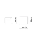 Stabelbart havesofabord i galvaniseret stål Fremstillet i Italien - Aberdeen Viadurini