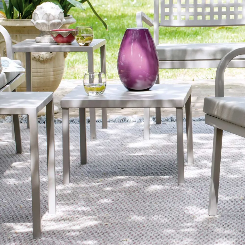 Stabelbart havesofabord i galvaniseret stål Fremstillet i Italien - Aberdeen Viadurini