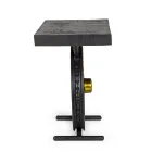 Håndlavet og industrielt sofabord i stål og mangotræ - Corvino Viadurini