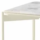 Modernt design firkantet keramisk og metal sofabord - Porcupine Viadurini