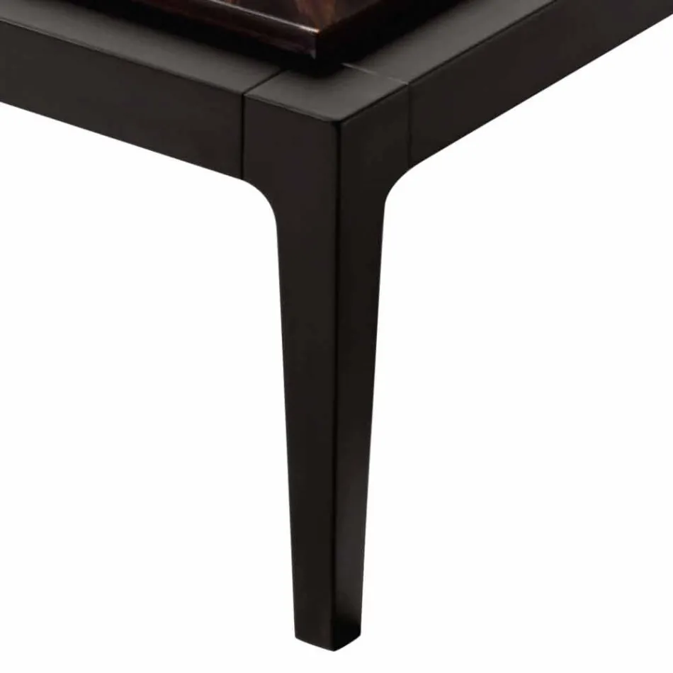 Grilli Zarafa design massivt træ sofabord lavet i Italien Viadurini