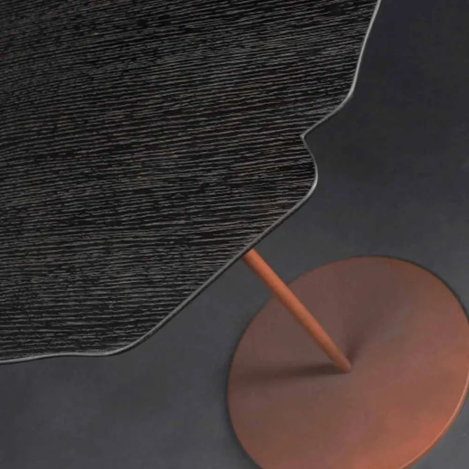 Sofabord i moderne bejdset eg mokka Andy Viadurini