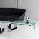 Moderne design Extralight glas sofabord fremstillet i Italien - Scoby Viadurini