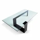Moderne design Extralight glas sofabord fremstillet i Italien - Scoby Viadurini