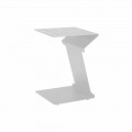 Sidebord til sofa til udendørs brug i hvid eller antracit aluminium - Deniz