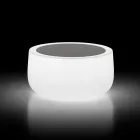 Udendørs lysende sofabord med LED-lys og Hpl-top lavet i Italien - Belida Viadurini