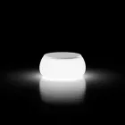 Lyst rundt havesofabord i polyethylen Fremstillet i Italien - Tibaldo Viadurini