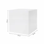 Bright Square Modern Design farvet sofabord af plast - Dadostar Viadurini