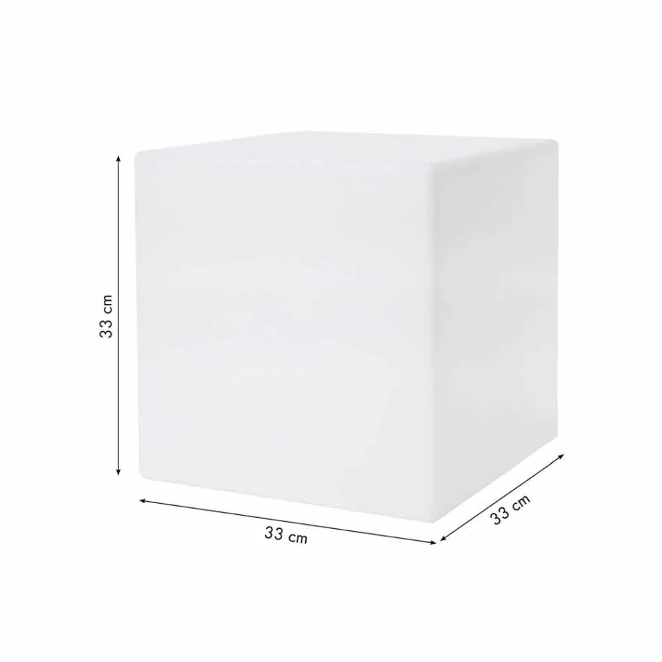 Bright Square Modern Design farvet sofabord af plast - Dadostar Viadurini