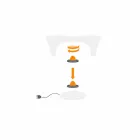 RGB Lysende sofabord til udendørs eller indendørs design i plast - lilje fra Myyour Viadurini