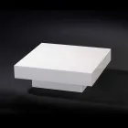 Moderne træ bord dækket med methacrylat Loft Cadeau Viadurini