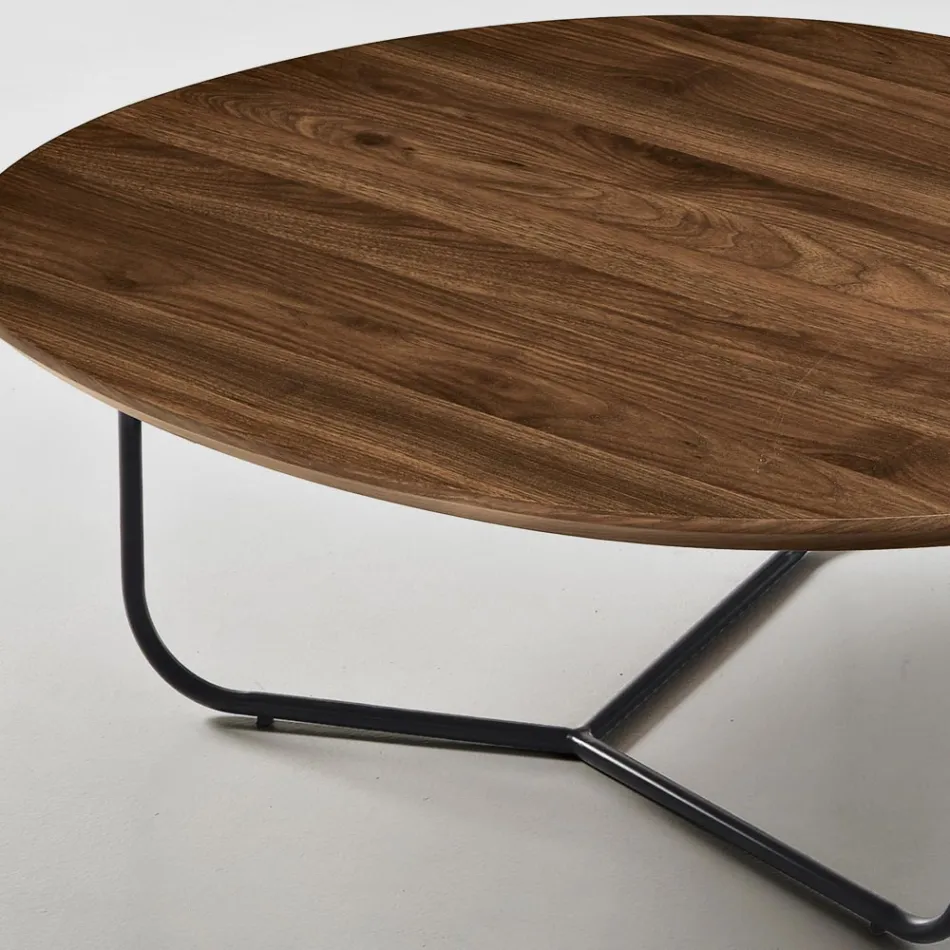 Relia - Moderne sofabord i MDF og malet metal i forskellige finish Viadurini