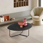Relia - Moderne sofabord i MDF og malet metal i forskellige finish Viadurini