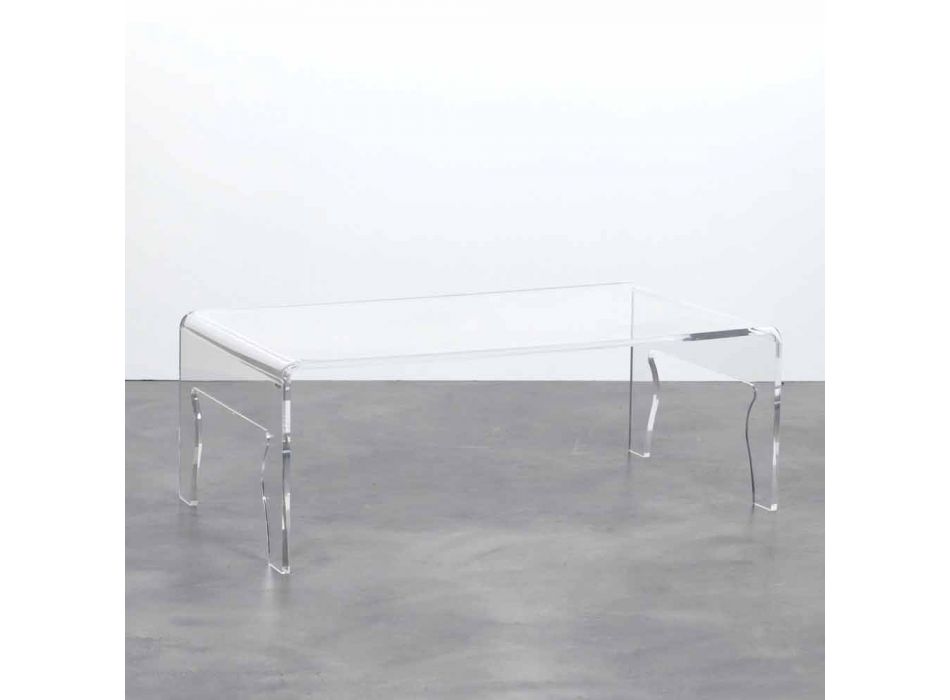 Moderne sofabord i methacrylat L85xP50xH31cm, Chris Viadurini