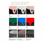 Moderne metalbord laserskåret blomst form Andy Viadurini