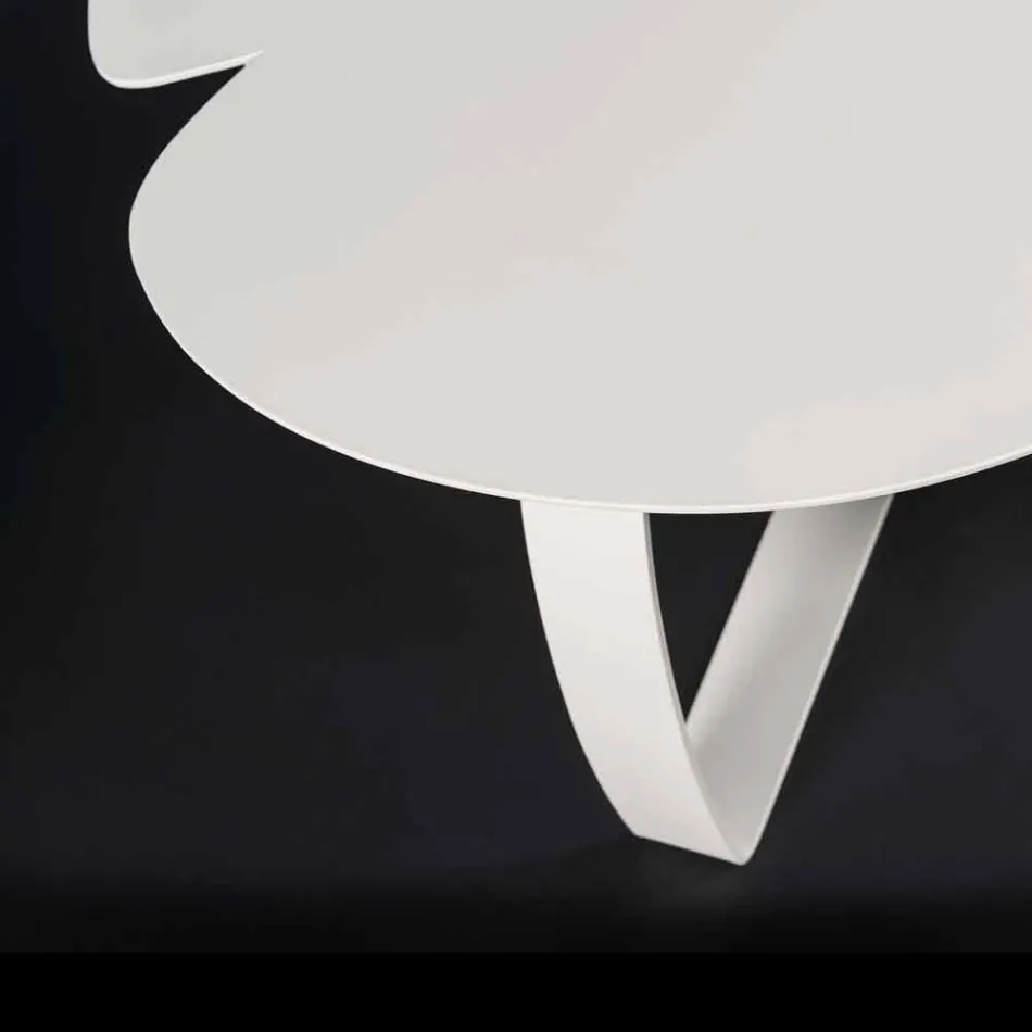 Moderne metalbord laserskåret blomst form Andy Viadurini