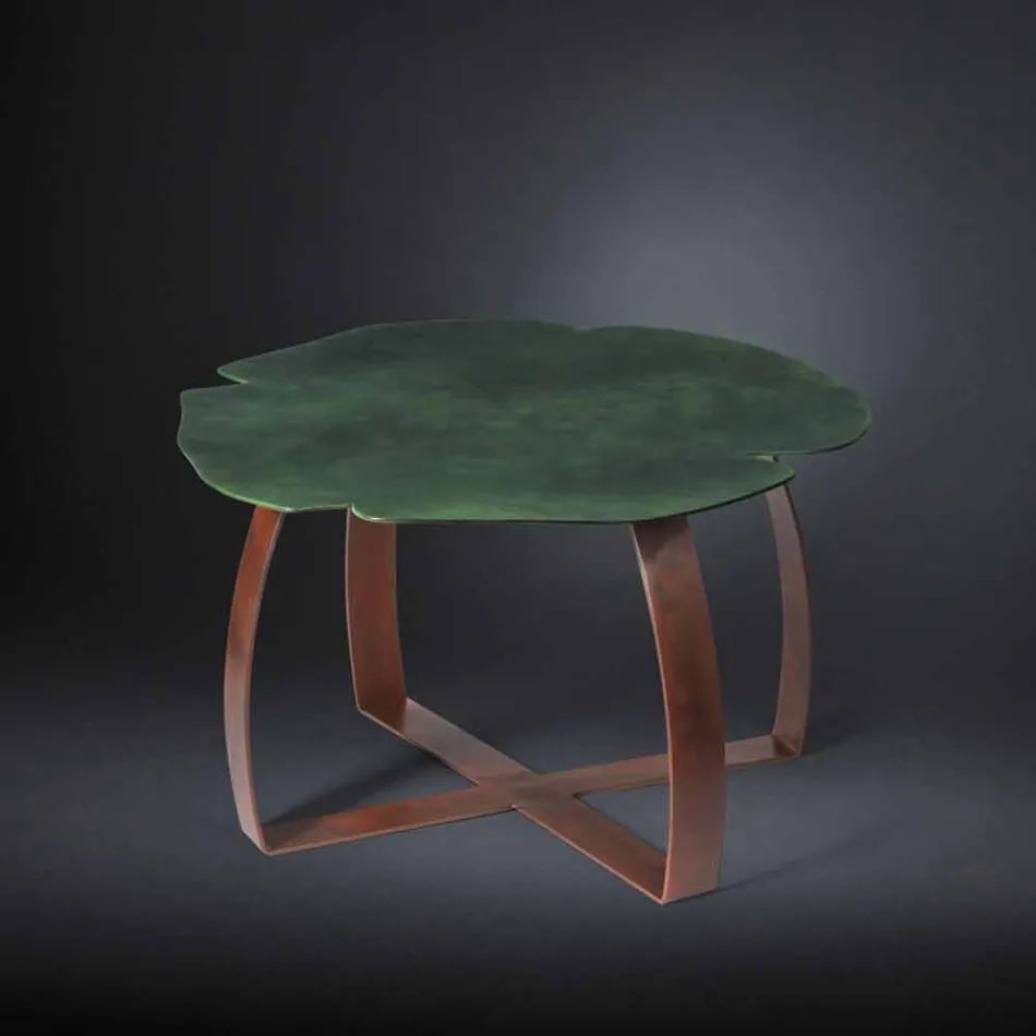 Moderne metalbord laserskåret blomst form Andy Viadurini