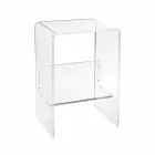 Moderne bord Plexiglas L50 x H76 x D40 cm Aza, lavet i Italien Viadurini