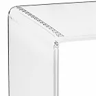 Moderne bord Plexiglas L50 x H76 x D40 cm Aza, lavet i Italien Viadurini