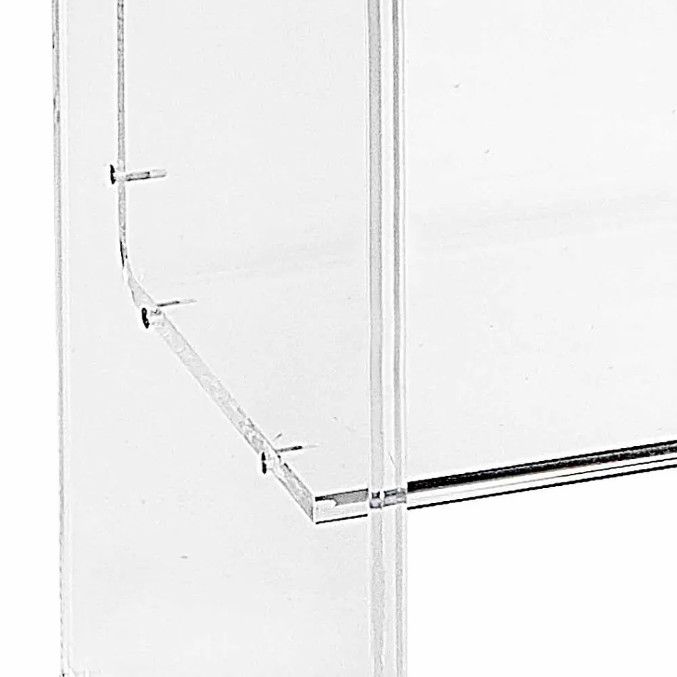 Moderne bord Plexiglas L50 x H76 x D40 cm Aza, lavet i Italien Viadurini