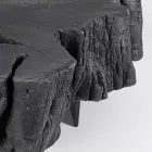 Homemotion sort sofabord i stål og naturligt akacietræ - Camala Viadurini