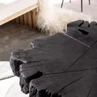 Homemotion sort sofabord i stål og naturligt akacietræ - Camala Viadurini