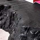 Homemotion sort sofabord i stål og naturligt akacietræ - Camala Viadurini